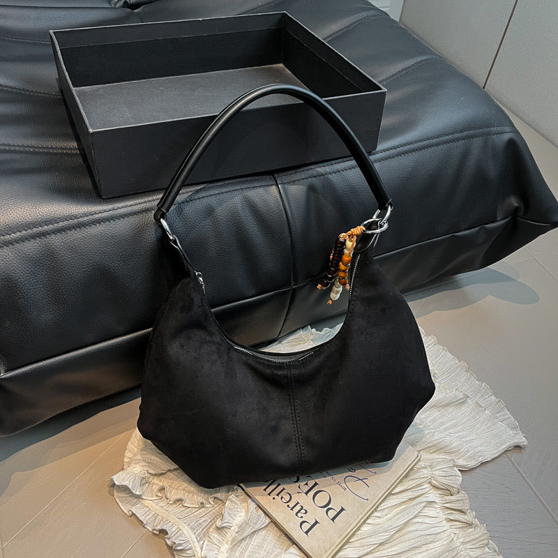 Suede Hobo Bag