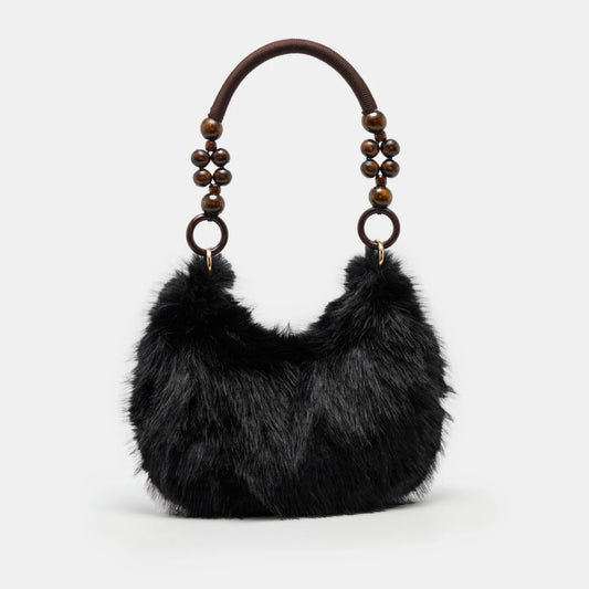 Fur Bucket Shoulder Bag