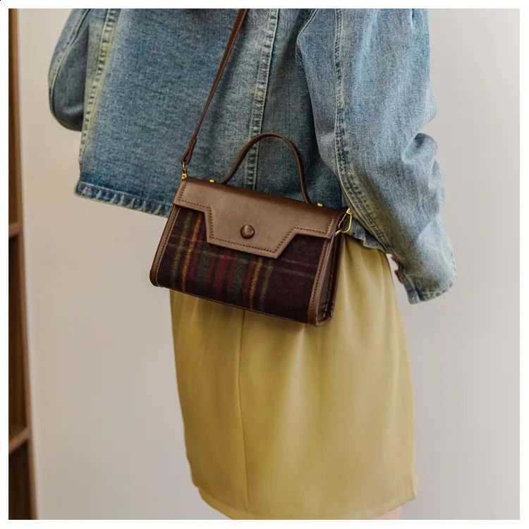 Plaid Crossbody Bag