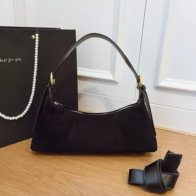 Faux Suede Shoulder Bag