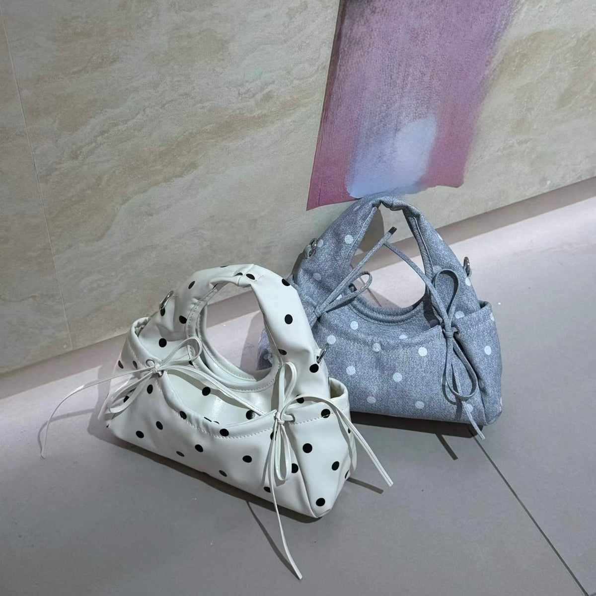 Polka Bow Bag