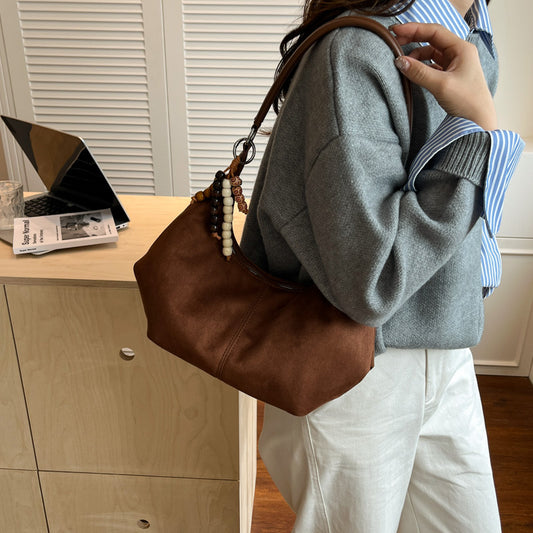 Suede Hobo Bag