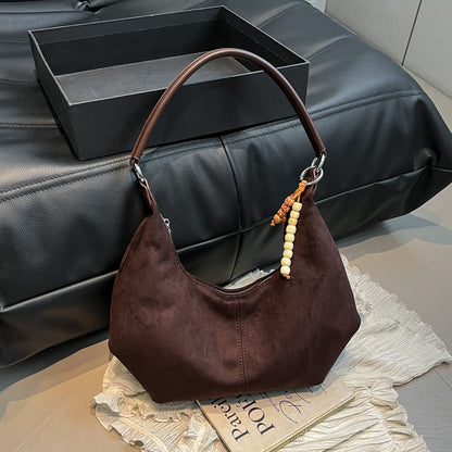Suede Hobo Bag