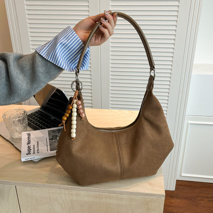 Suede Hobo Bag
