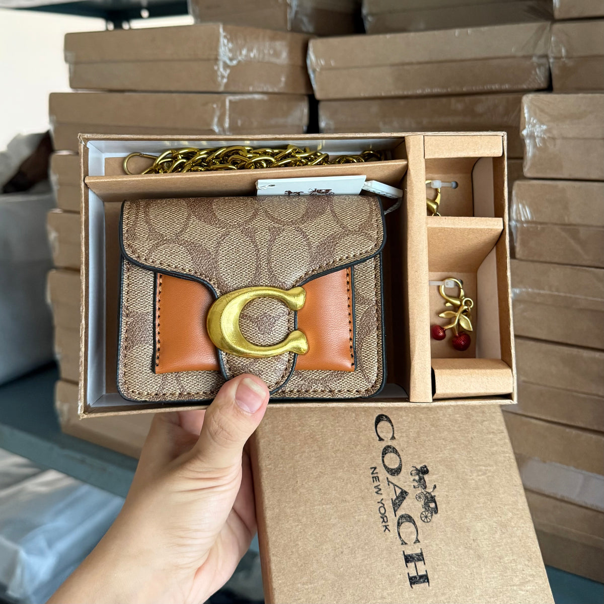 Mini Sling Wallet + 2 Mini Charms