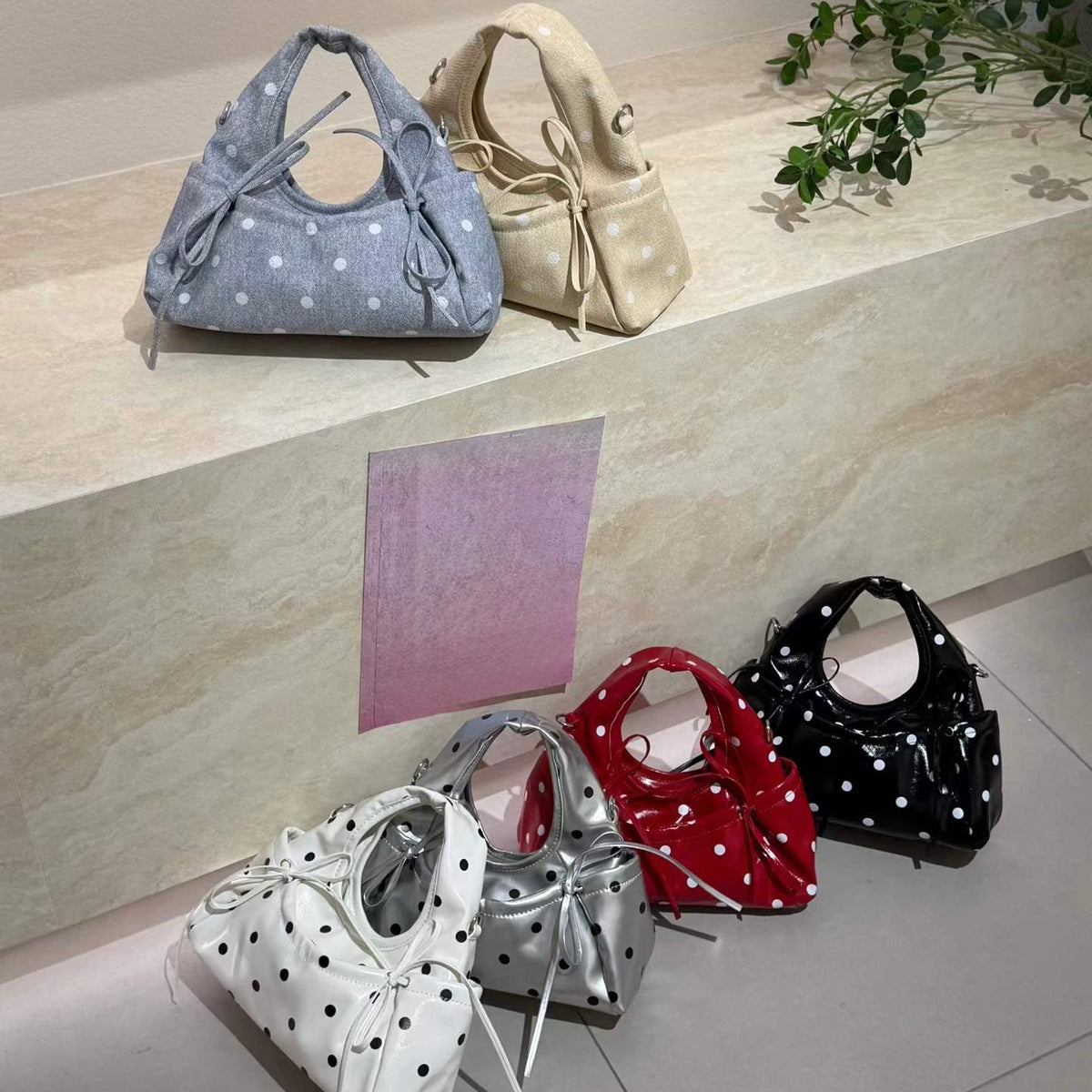 Polka Bow Bag