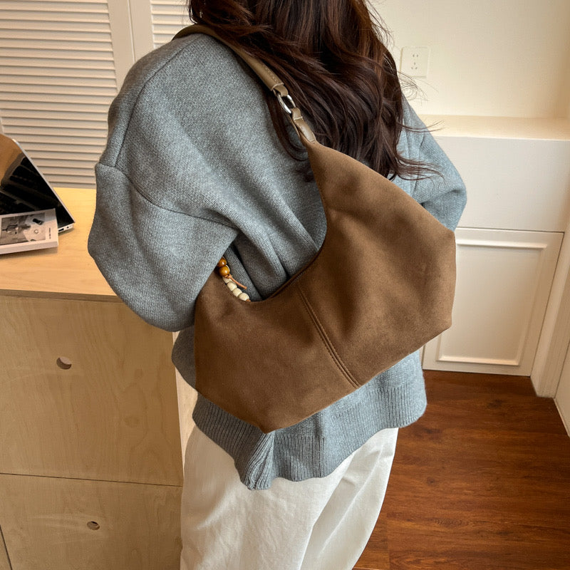 Suede Hobo Bag
