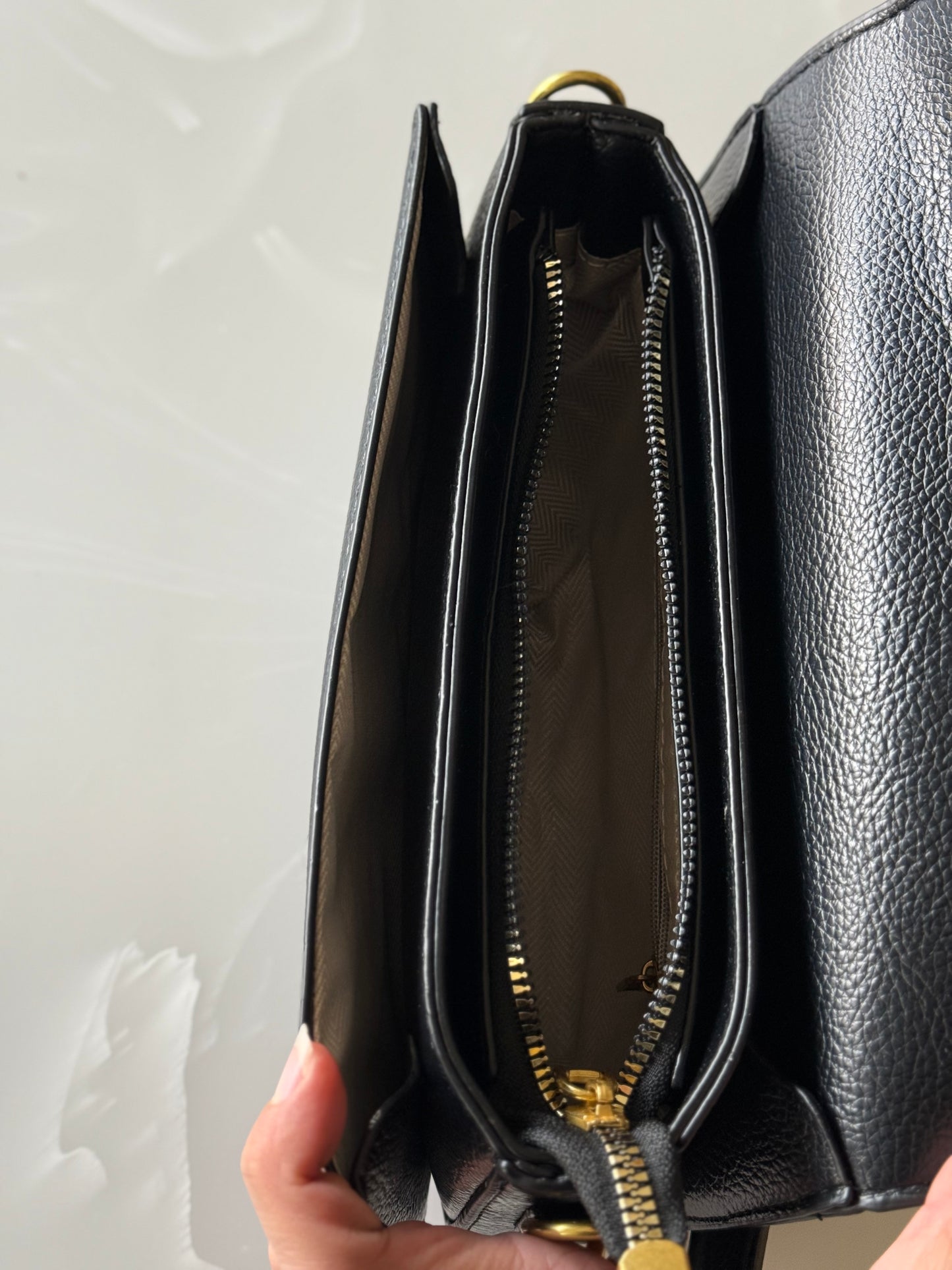 Chain-Accent Shoulder Bag