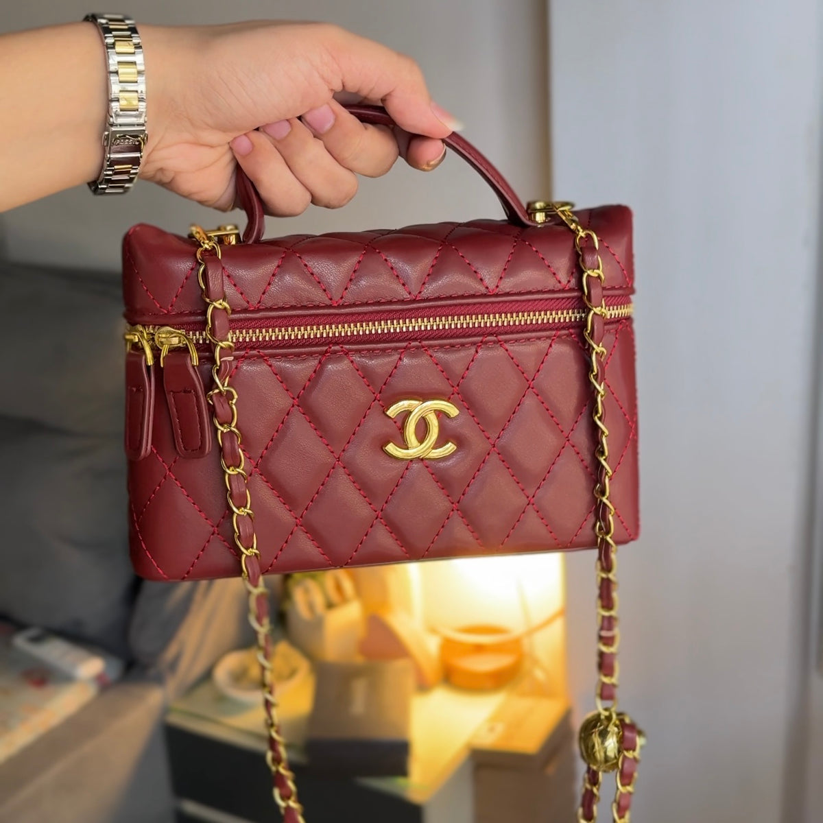 Vanity Bag with Chain