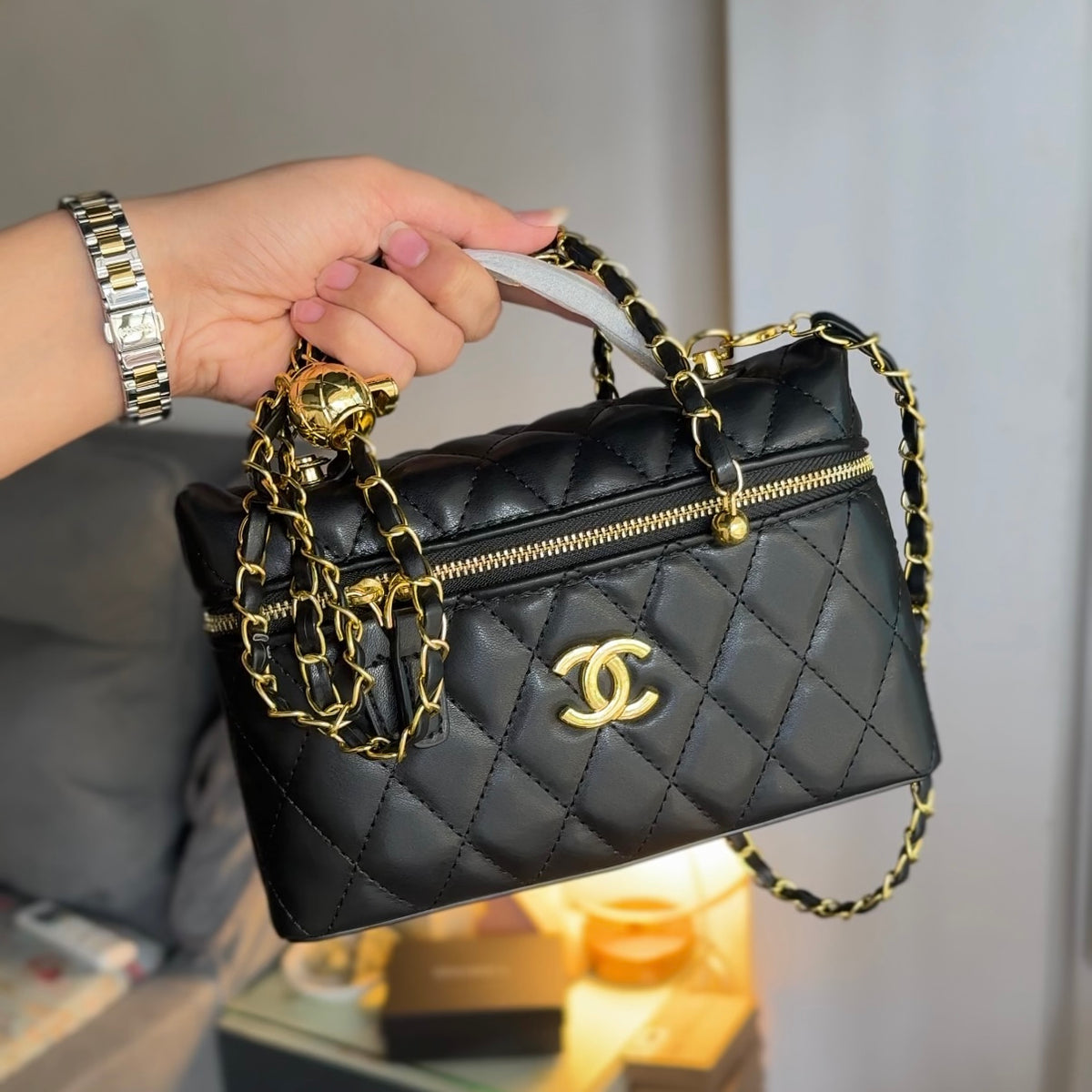Vanity Bag with Chain
