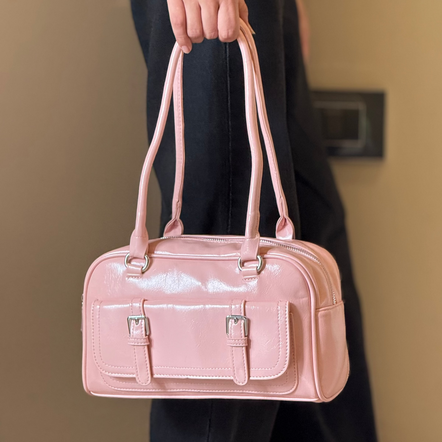 Glossy Y2K Shoulder Bag