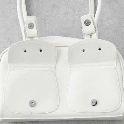 White Flap Shoulder Bag
