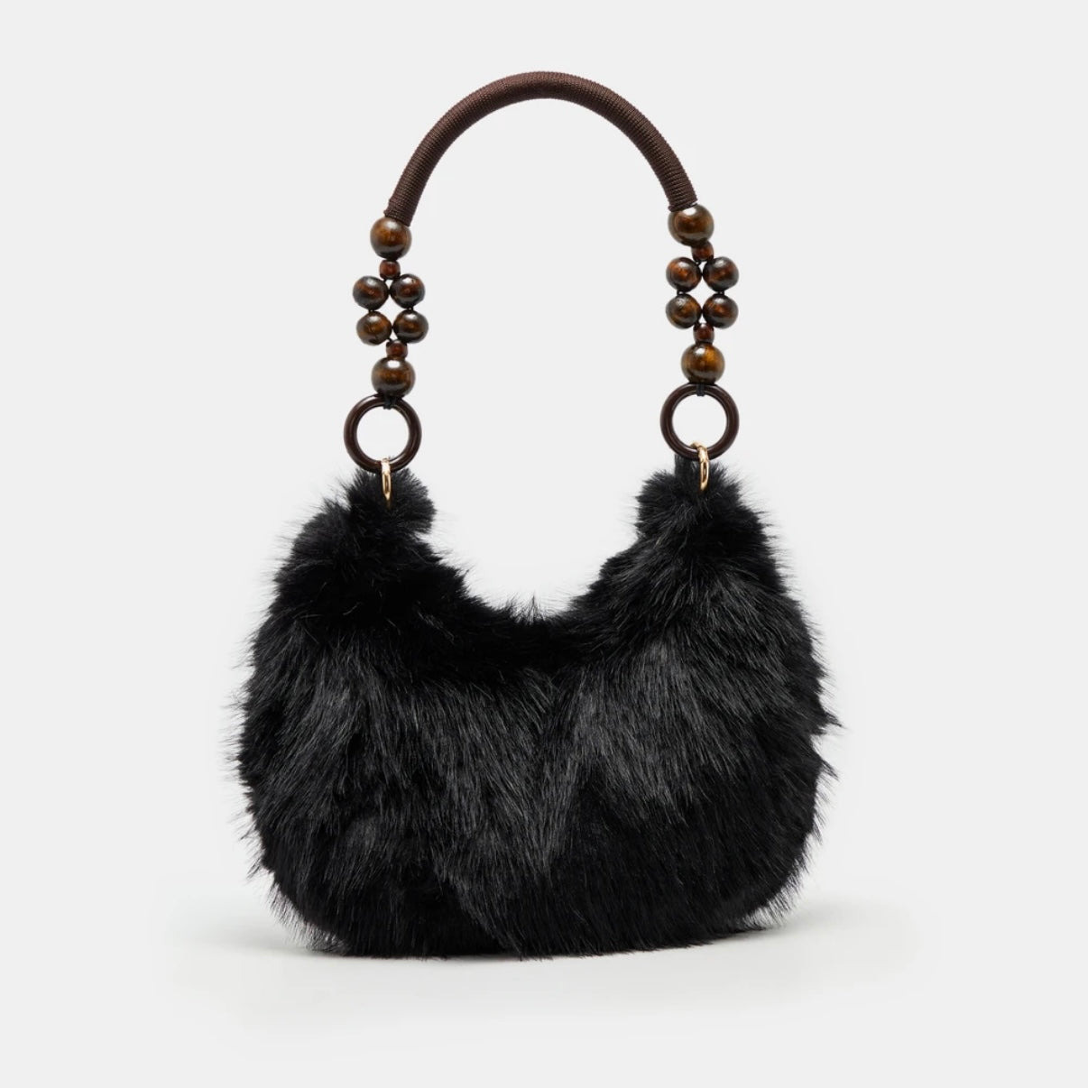 Fur Bucket Shoulder Bag