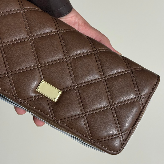 Quilted Long Wallet