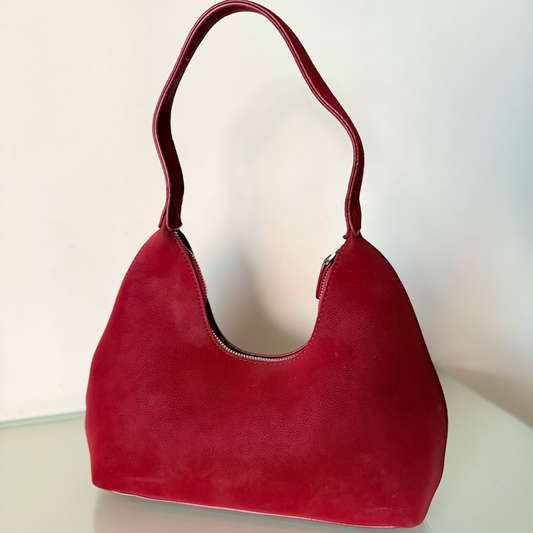 Faux Leather Shoulder Bag